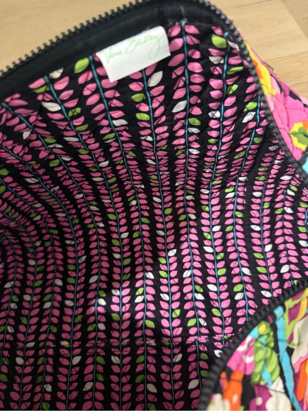 Quilted Floral Barrel Tote Bag - Pink Multi